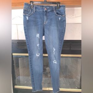Old Navy Women’s Rockstar Light Distress Jeans SZ 12